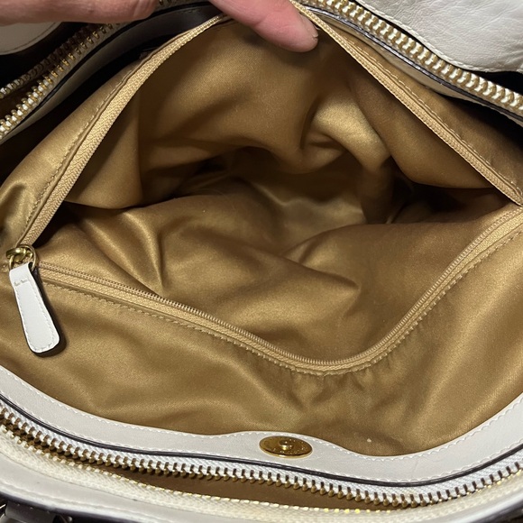 Pre Loved COACH Embossed Exotic Python Sierra White Shoulder Bag No 16753 - Picture 7 of 15